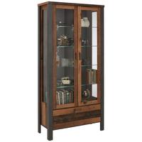 Vitrine Cardiff Braun - Braun, MODERN, Glas/Holzwerkstoff (94/194/40cm) - Mömax