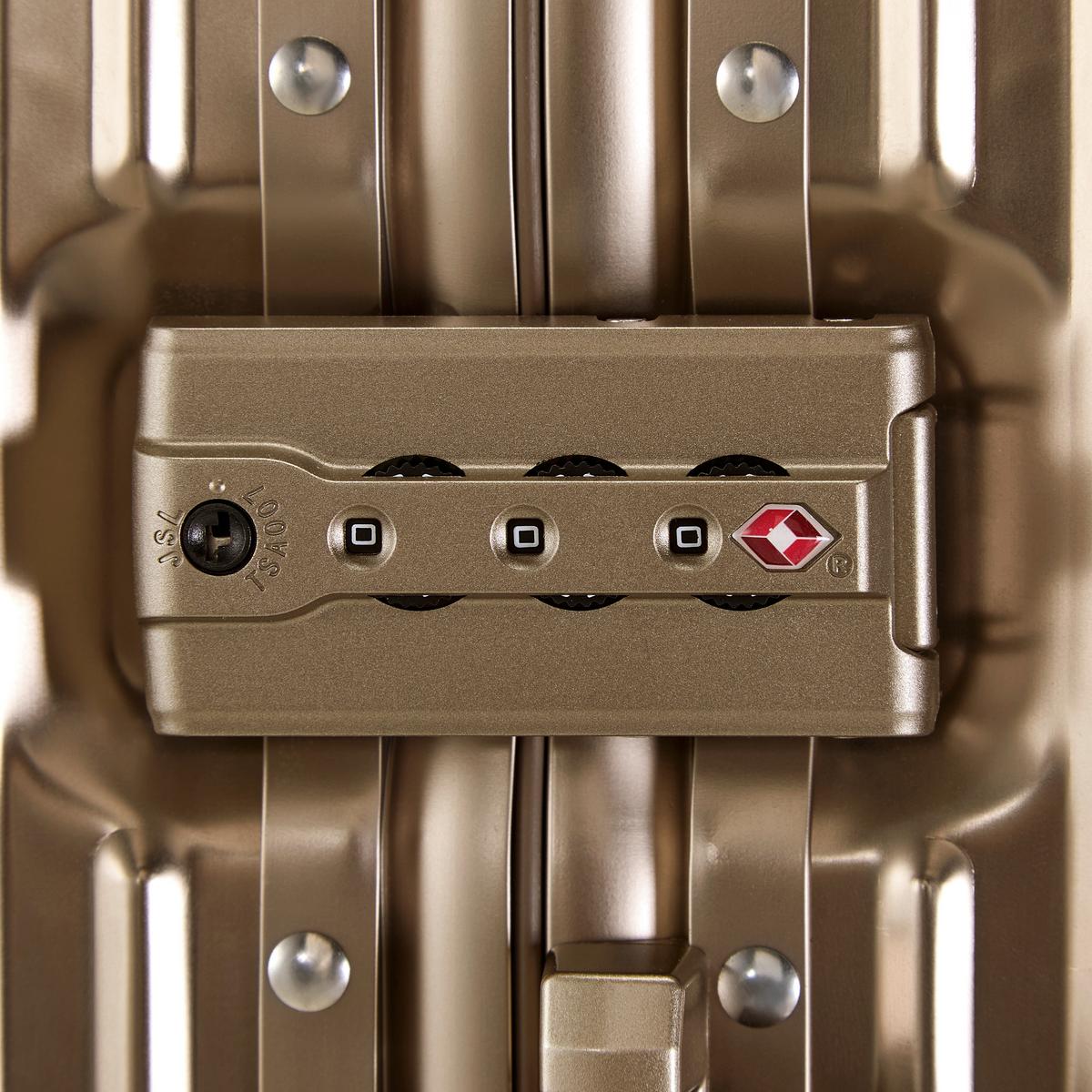 Reisekoffer Dubai Goldfarben - Goldfarben, KONVENTIONELL, Metall (56/36/22cm) - Mömax