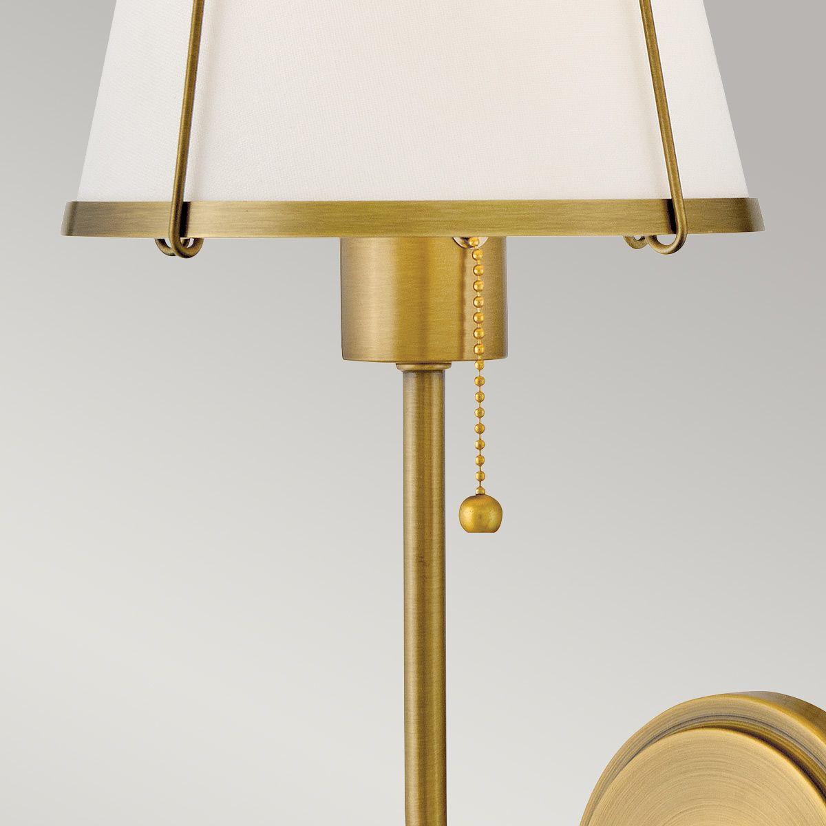 Falilámpa Hk-Clarke1-Dbr-Ow - aranyszínű/gyöngyház, Konventionell, fém (40/18,4/22,2cm) - Elstead Lighting
