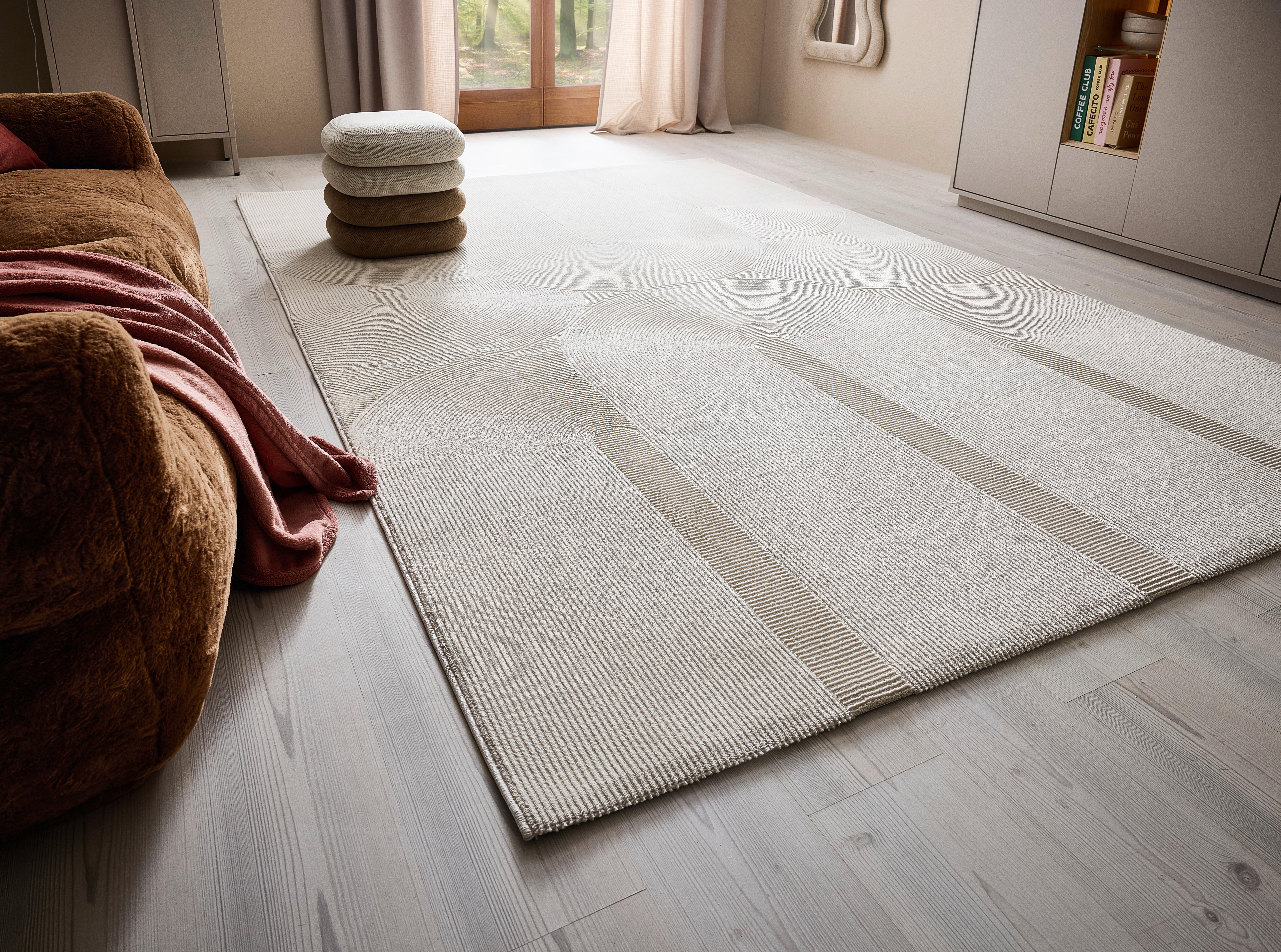 VÄVD MATTA LEONIE - cremefärgad, Klassisk, textil (160/230cm) - Mömax
