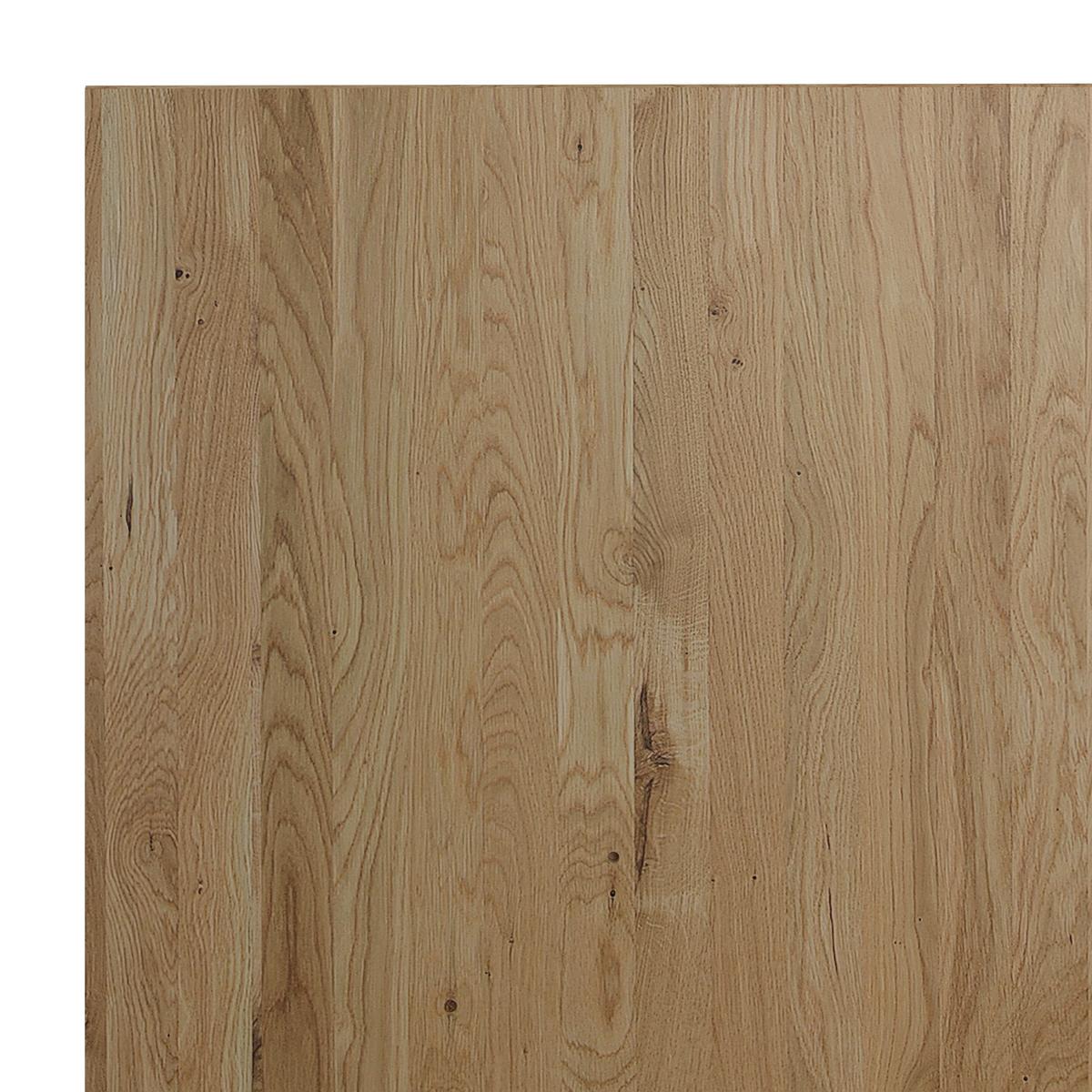 Bett Duna ca. 180x200 cm Eiche Echtholz - Eichefarben, MODERN, Holz (180/200cm) - Bessagi Home