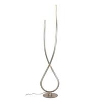 LED-Stehleuchte Kui Champagnerfarben max. 48 Watt - Champagner/Schwarz, MODERN, Kunststoff/Metall (26l)