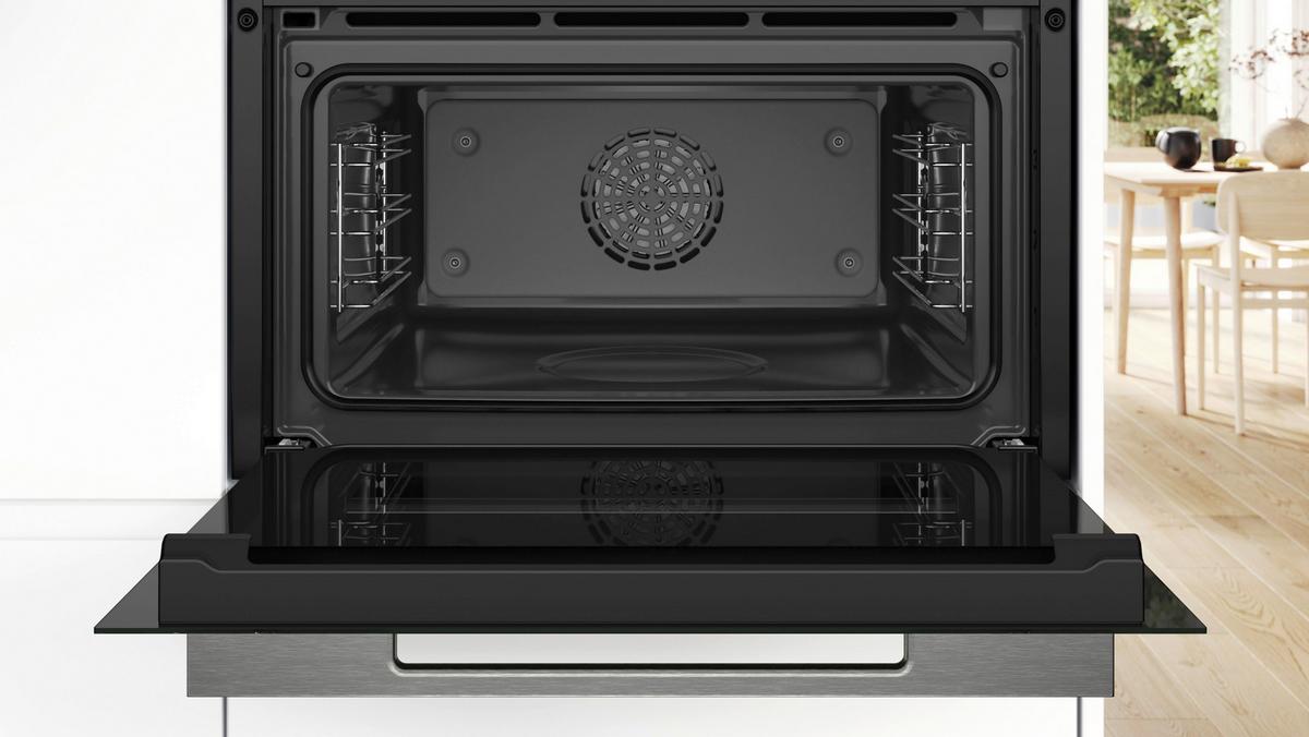 Kompaktbackofen CSG7361B1 Schwarz/Edelstahlfarben - Edelstahlfarben/Schwarz, MODERN, Glas/Metall (59,4/45,5/54,8cm) - Bosch