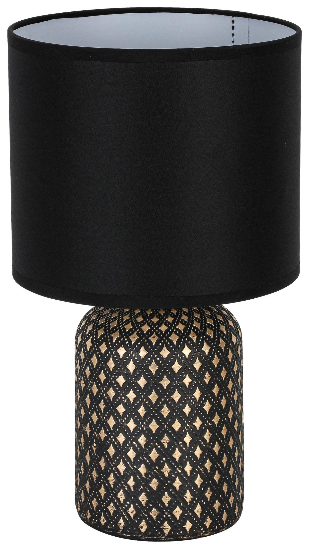 Veioză Lipz - auriu/negru, Konventionell, ceramică/metal (18/31cm) - Mömax
