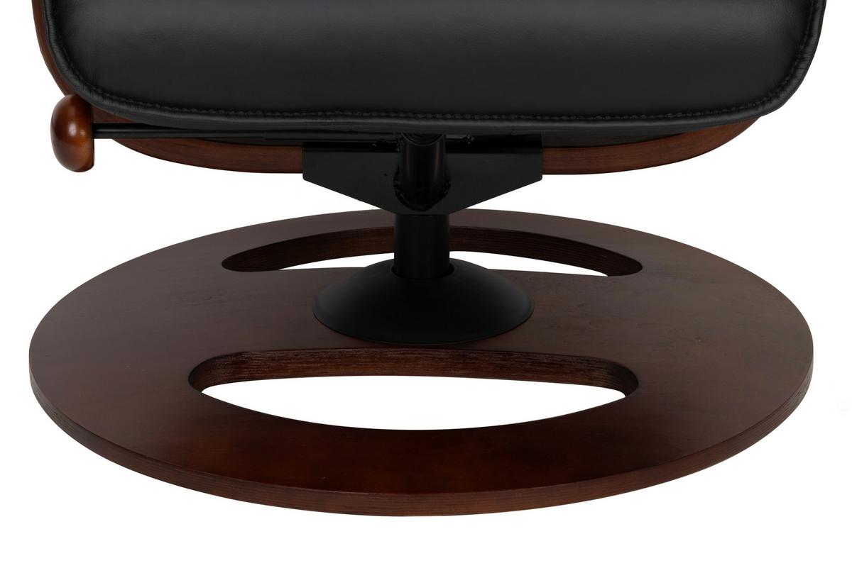 Počivalnik Calm, Črna - črna/barva oreha, Basics, kovina/tekstil (76/106/90cm) - Livetastic