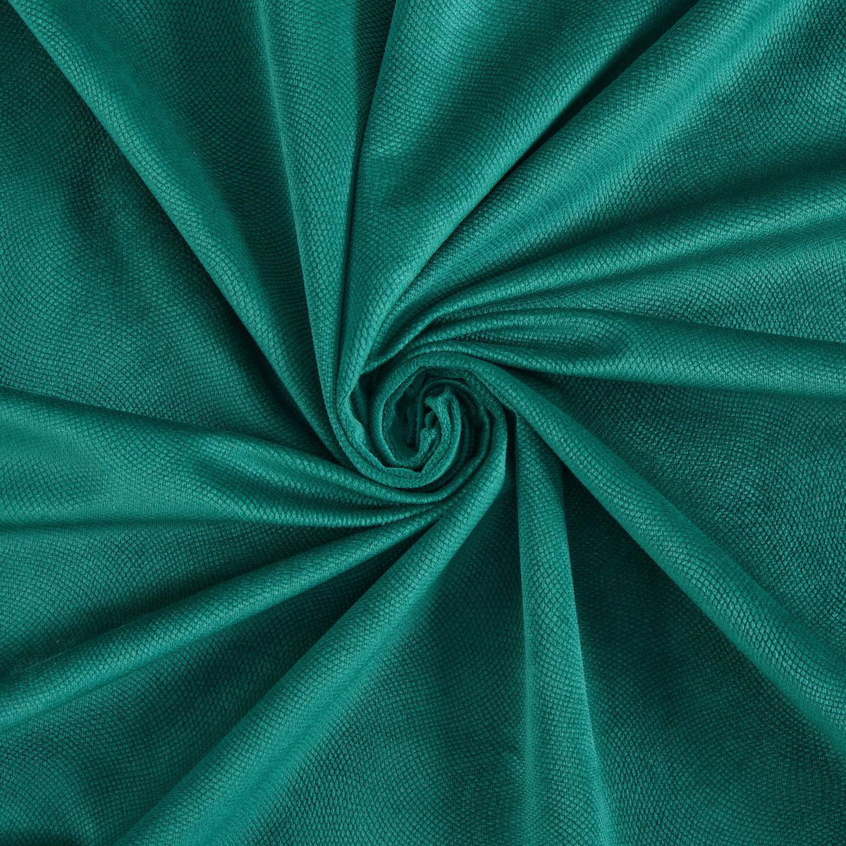 Fertigvorhang Bianca Samtoptik ca. 140x245cm - Dunkelgrün, KONVENTIONELL, Textil (140/245cm) - Modern Living