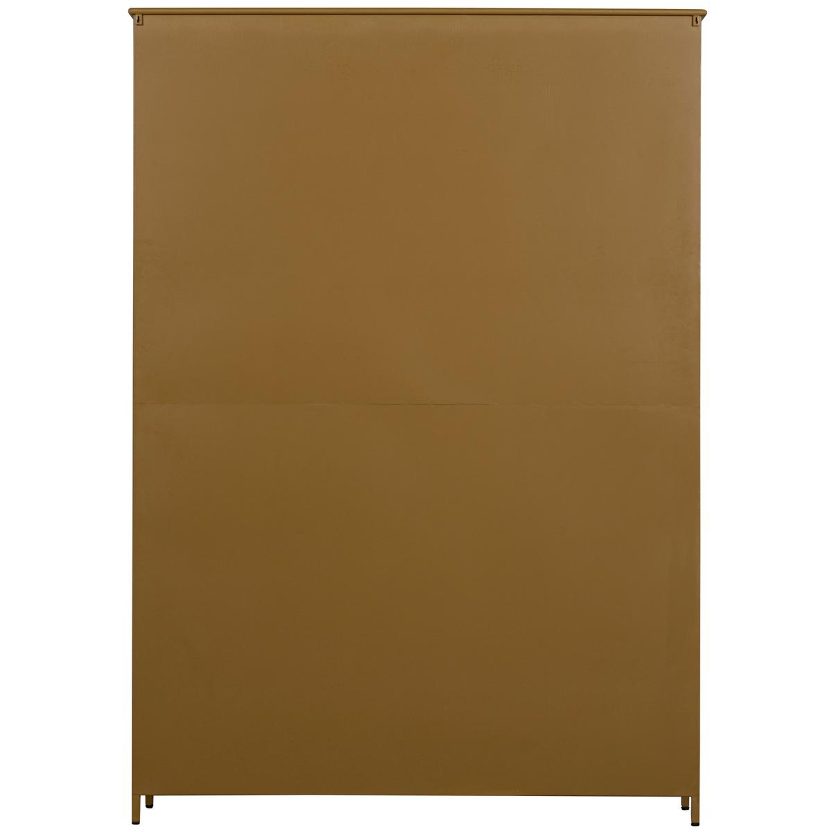 Vitrine Exhibit Honiggelb - Honig, Design, Glas/Metall (140/200/40cm) - Livetastic