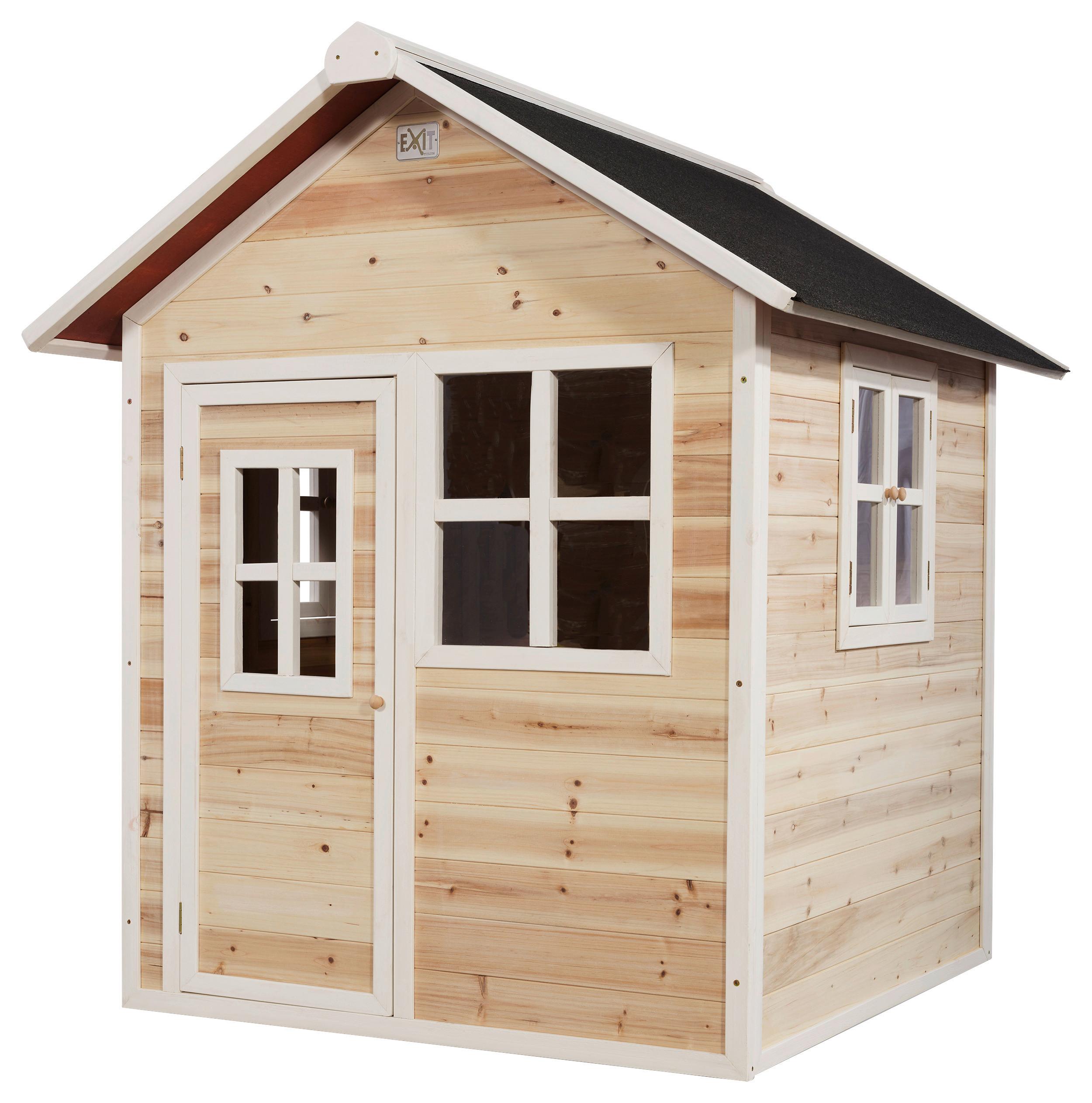 Spielhaus Exit Loft Naturfarben/Kernbuche - Naturfarben/Kernbuche, KONVENTIONELL, Holz (149/135/159cm) - EXIT Toys