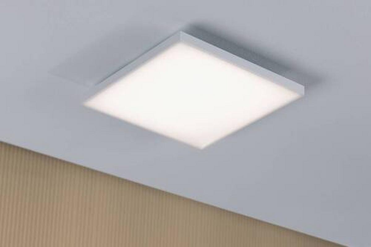 LED-Paneel Velora in Weiß max. 16,8 Watt - Weiß, Basics, Metall (30/30/5cm) - Paulmann