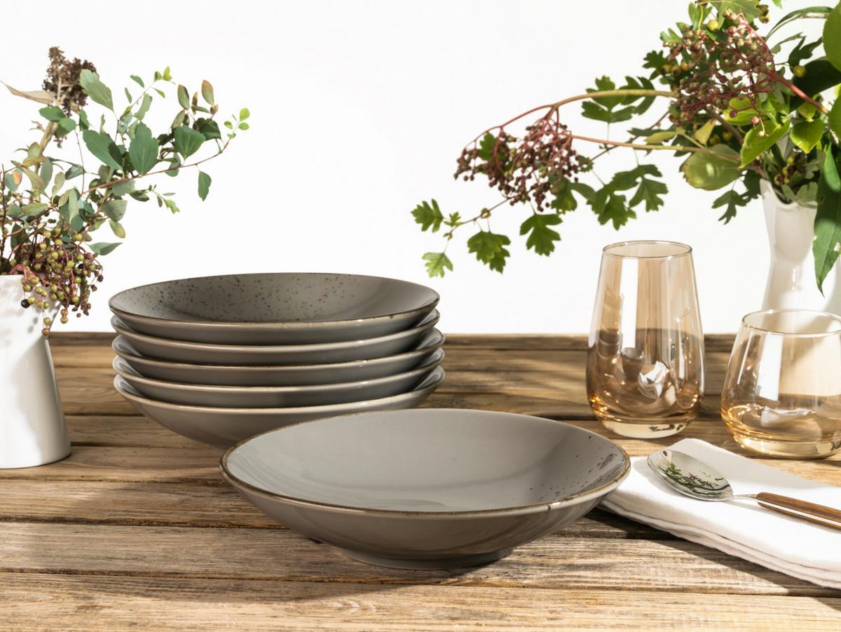 Mélytányér Készlet 22046 Nature Collection - szürke, Trend, kerámia (22cm) - Creatable