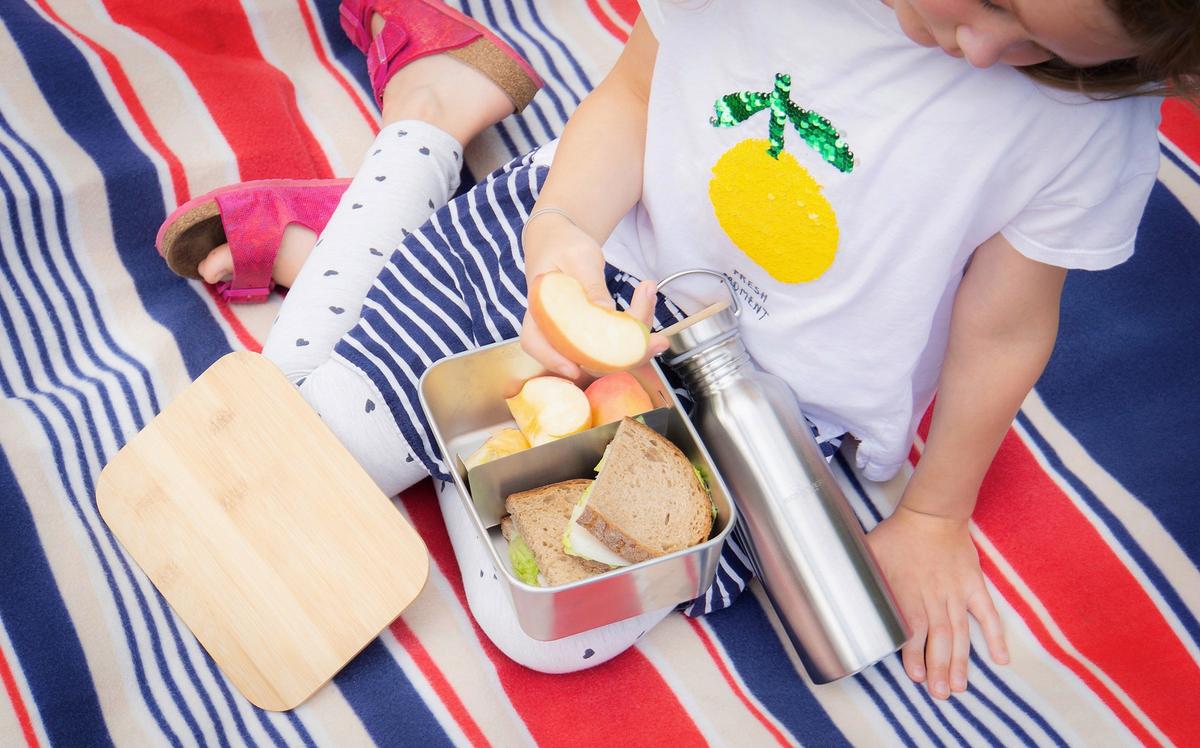 Lunchbox Ew-Lb-1720 - ezüstszínű, Basics, fa/fém (20/15/7,5cm) - Echtwerk