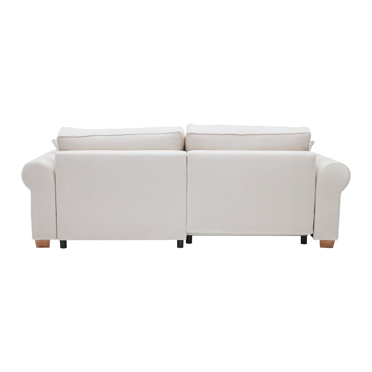 Wohnlandschaft Angelo Beige - Beige, MODERN, Holz/Holzwerkstoff (255/92/185cm) - Mömax