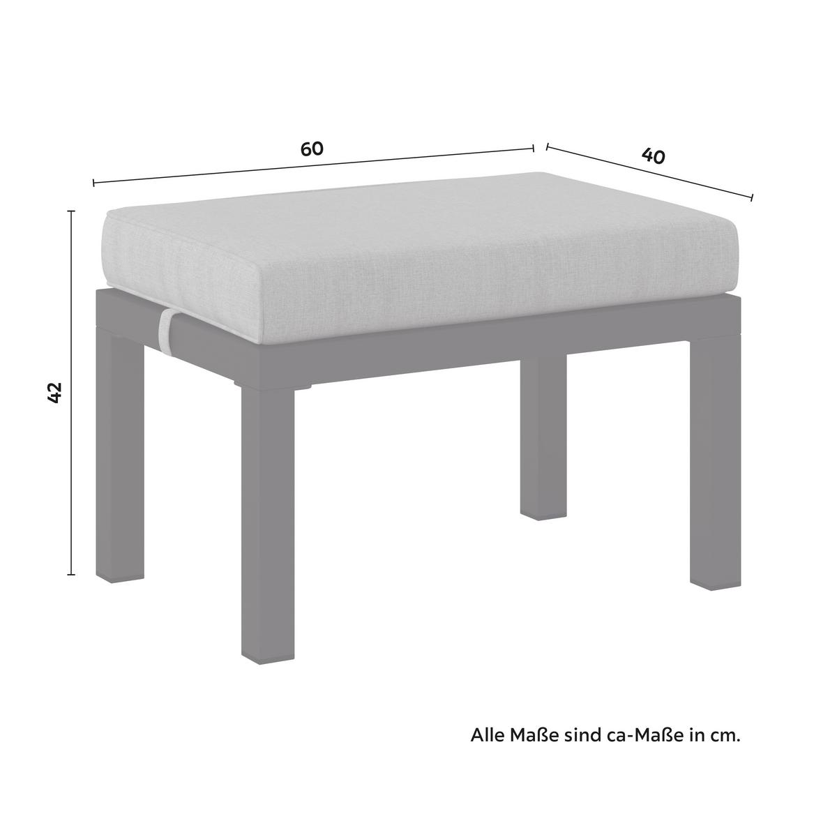 DiningLoungeset Pergolina Weiß Metall/Outdoorstoff +Abdeckung - Schwarz/Weiß, MODERN, Kunststoff/Textil (194/245cm) - Bessagi Garden