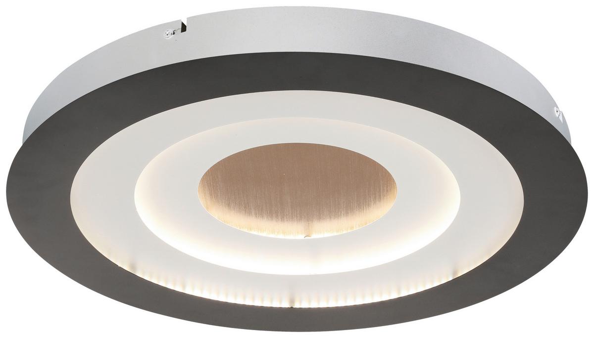 Led Plafonjera Sprimo - bela/zlatna, Moderno, metal/plastika (46/4,5cm) - Modern Living