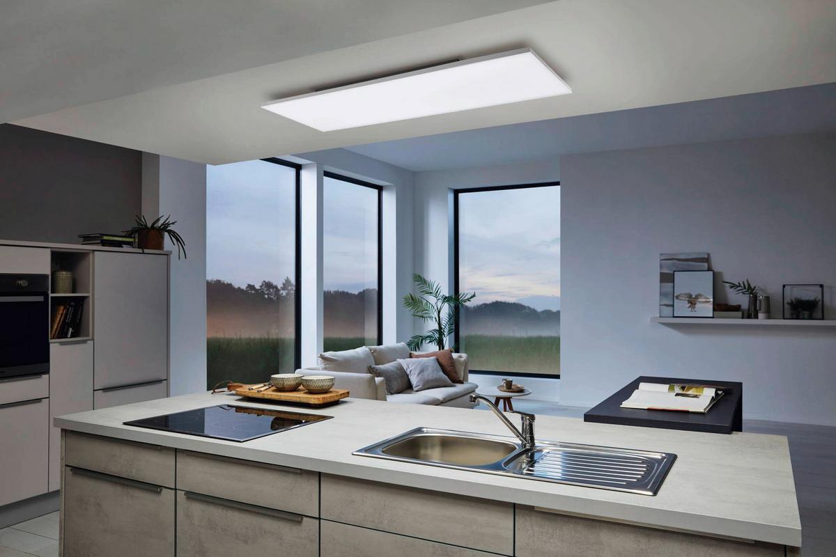 LAMPA SUFITOWA LED 900061* TURCONA-Z - biały, Design, tworzywo sztuczne/metal (120/30/5cm) - Eglo