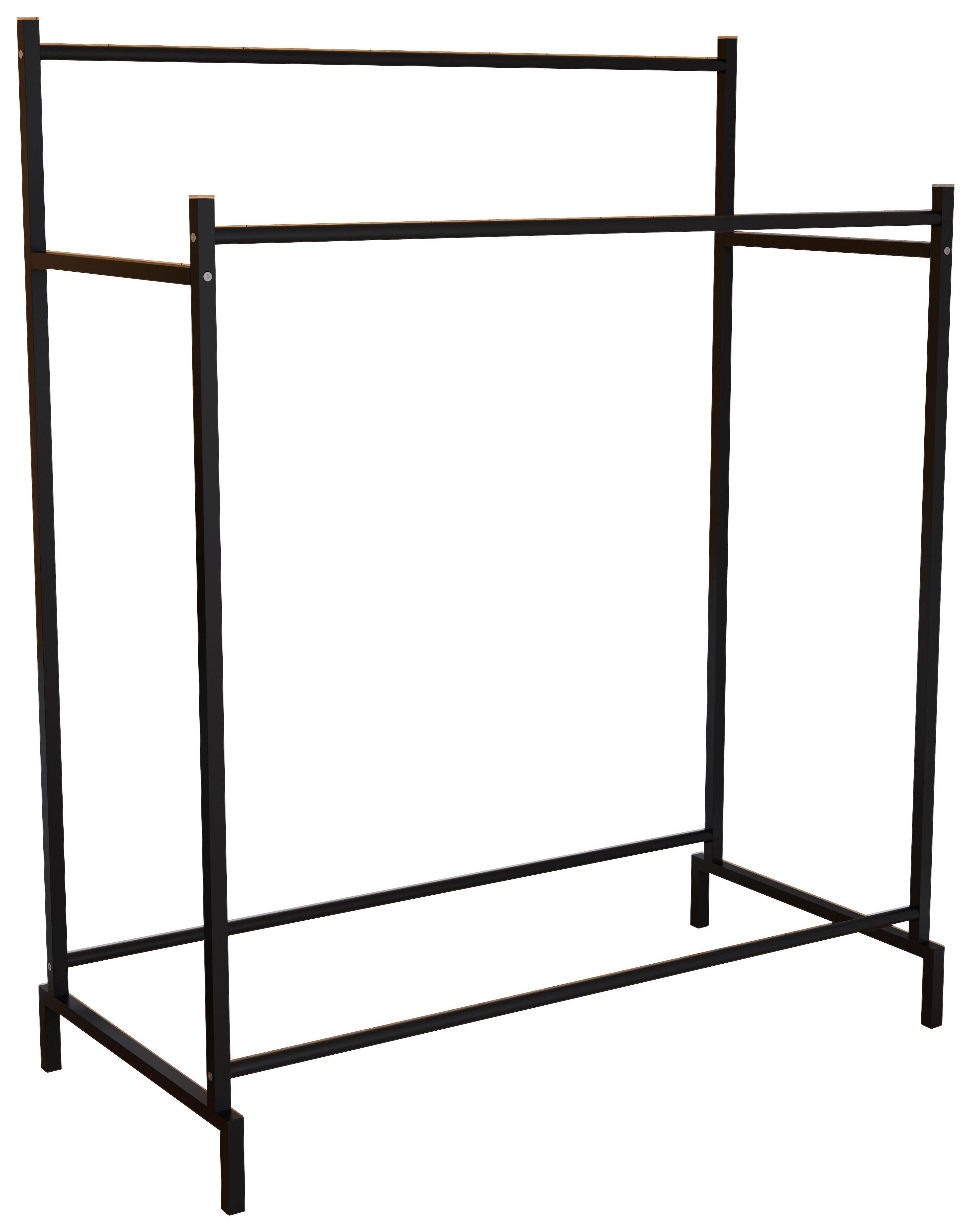 KLEIDERSTÄNDER LABOL L - Schwarz, Design, Metall (103/136/52cm) - MID.YOU