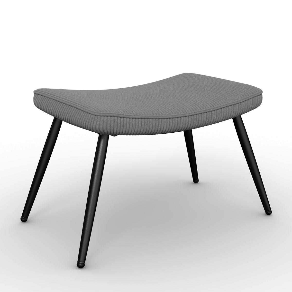 SCAUN DE RELAXARE AURORA - negru/gri, Modern, lemn/metal (68/98/74cm) - Bessagi Home