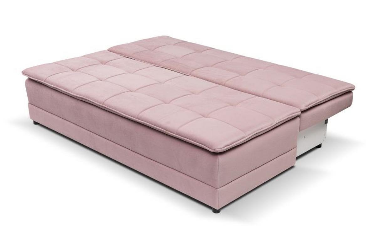 Trosjed Na Razvlačenje Alice - ružičasta/crna, Moderno, tekstil/plastika (202/73-92/105cm) - Modern Living