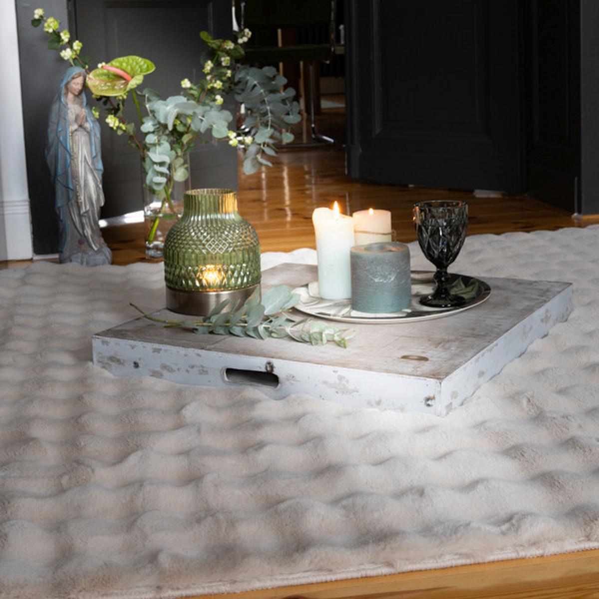 HOCHFLORTEPPICH MY ASPEN 485 - Beige, Konventionell, Textil (40/60cm)