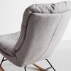 GUNGFÅTÖLJ DEVIN - ljusgrå/naturfärgad, Modern, metall/trä (71/100/103cm) - Bessagi Home