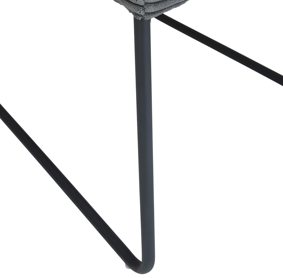 KRZESŁO ADAM - ciemnoszary/czarny, Modern, metal/tkanina (48/62/87,5cm) - Livetastic