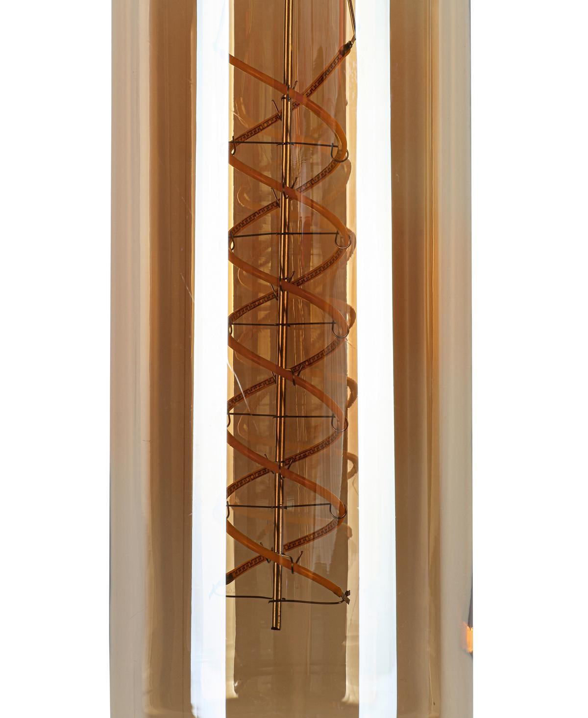 LED-Leuchtmittel Flasche Bernsteinfarben max. 4 Watt - Bernsteinfarben, Romantik / Landhaus, Glas/Metall (7,5/27,5cm) - Mömax