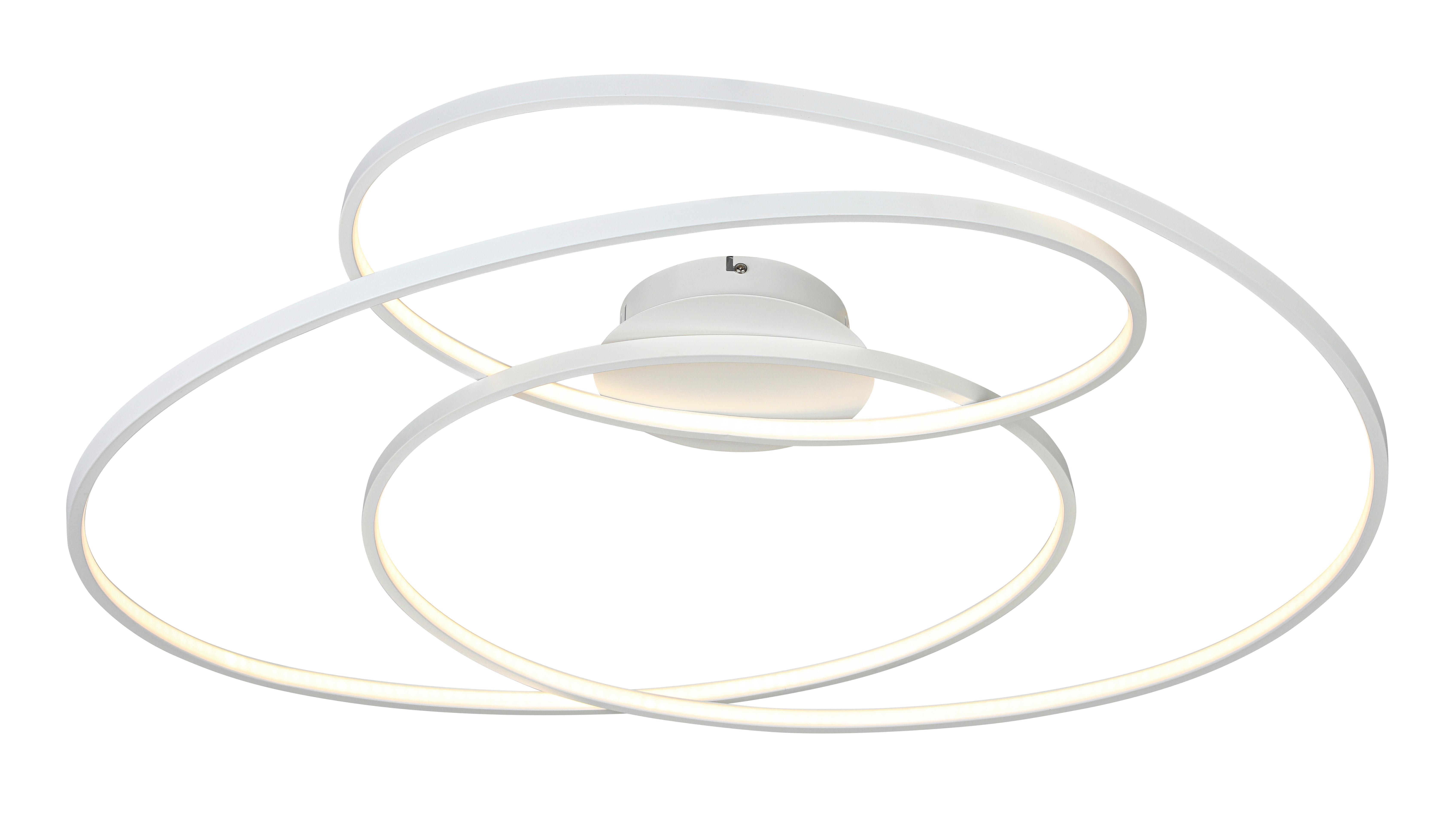 Stropna Led-svetilka Wilma - bela, Moderno, kovina/umetna masa (65/80/15,5cm) - Mömax