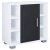 Waschbeckenunterschrank Zalo M ca. 60x58x30 cm Schwarz - Schwarz/Weiß, MODERN, Holzwerkstoff/Kunststoff (60/57,7/30,4cm) - MID.YOU