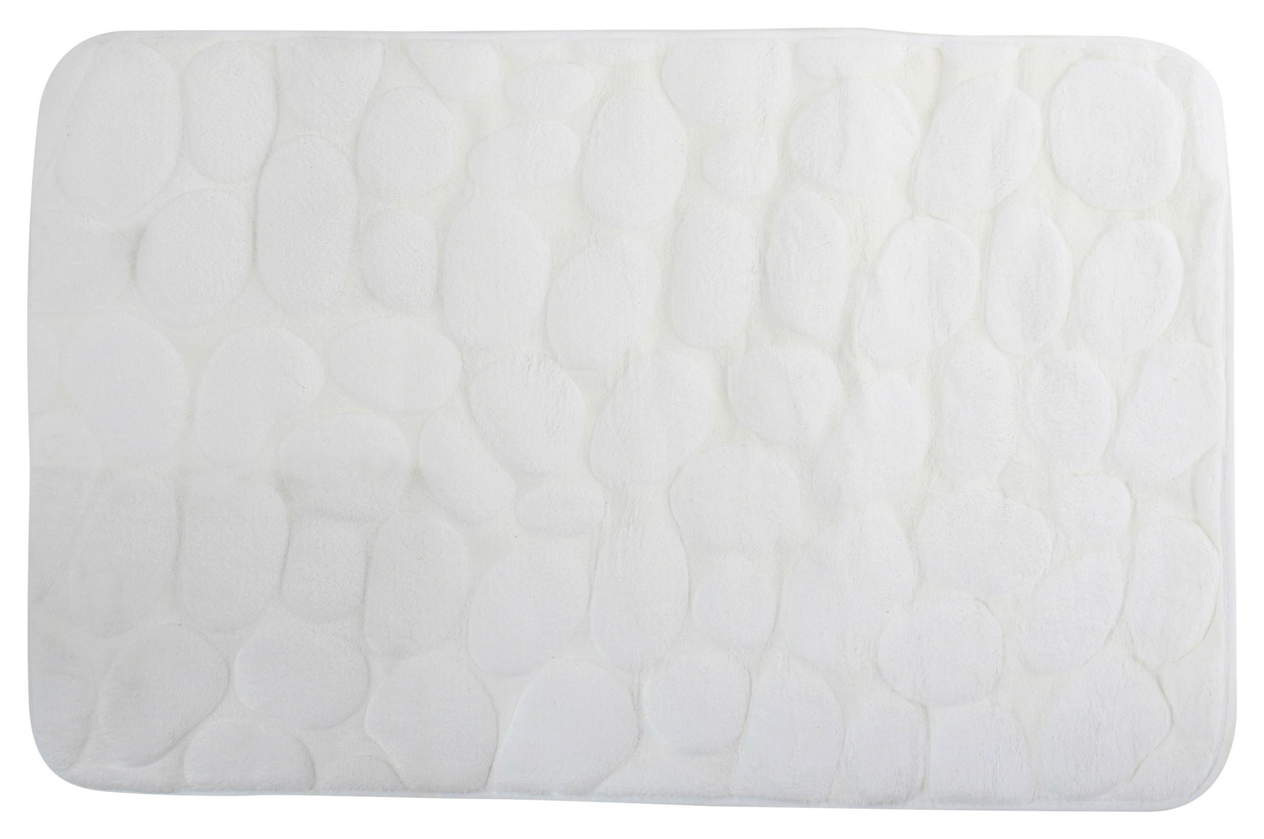 Badteppich 141054 Kiesel - Weiss, Konventionell (50/80cm) - Spirella