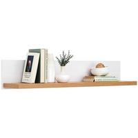 REGAŁ ŚCIENNY ROVIGIO - kolor dębowy/biały, Basics, materiał drewnopochodny (97/18/20cm) - MID.YOU