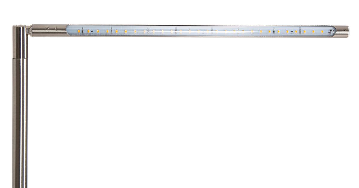 Stoječa Led-svetilka Carlo, S Sijalko - srebrne barve, Basics, kovina (40/3cm) - Globo