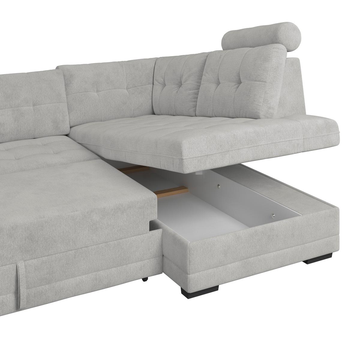 Coltar FALCO NEW - argintiu, Konventionell, textil (251/183cm) - Mömax