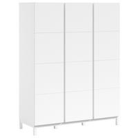 Kleiderschrank EVA Weiß teilmassiv - Weiß, MODERN, Holz/Holzwerkstoff (148,8/196,2/57,8cm) - Vipack