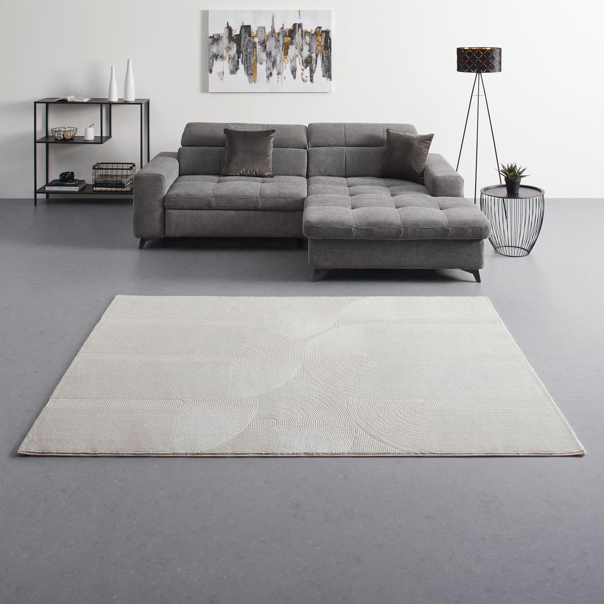Webteppich Leonie Creme ca. 120x170cm - Creme, KONVENTIONELL, Textil (120/170cm) - Mömax