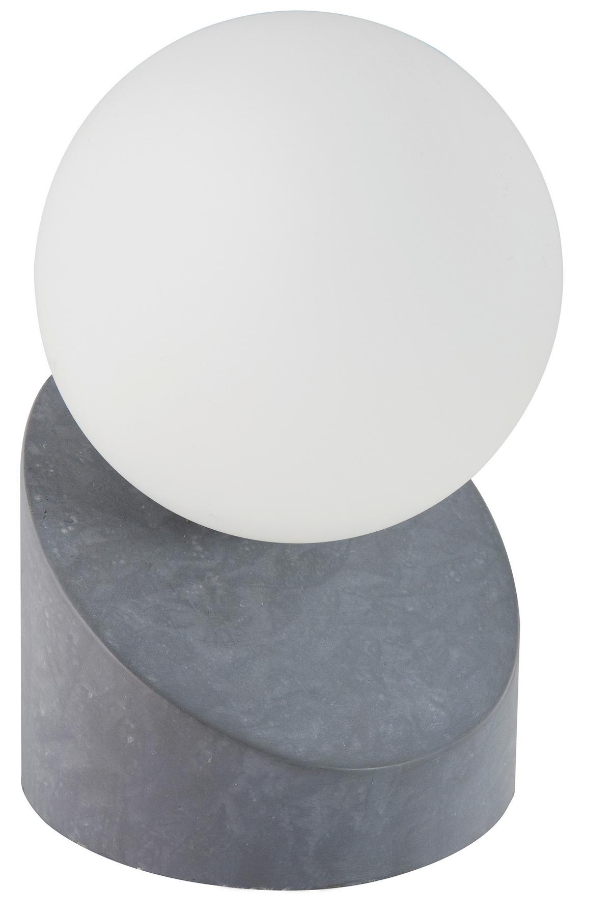 LED-TISCHLEUCHTE 503001486X ALISA - Weiss/Dunkelgrau, Design, Glas/Metall (10/16cm) - Novel