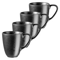 TASSENSET 935549 ESSENTIAL KAFFEEBECHER - Schwarz, Basics, Keramik (9/11cm) - Mäser