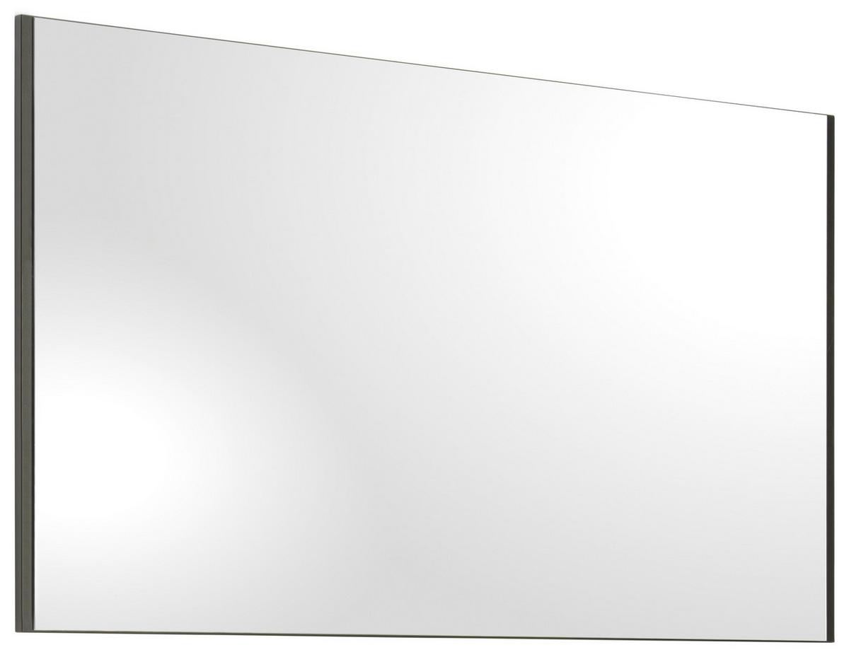 LUSTRO ŚCIENNE EDRA - czarny, Konventionell, materiał drewnopochodny/szkło (125/70/2cm) - Voleo