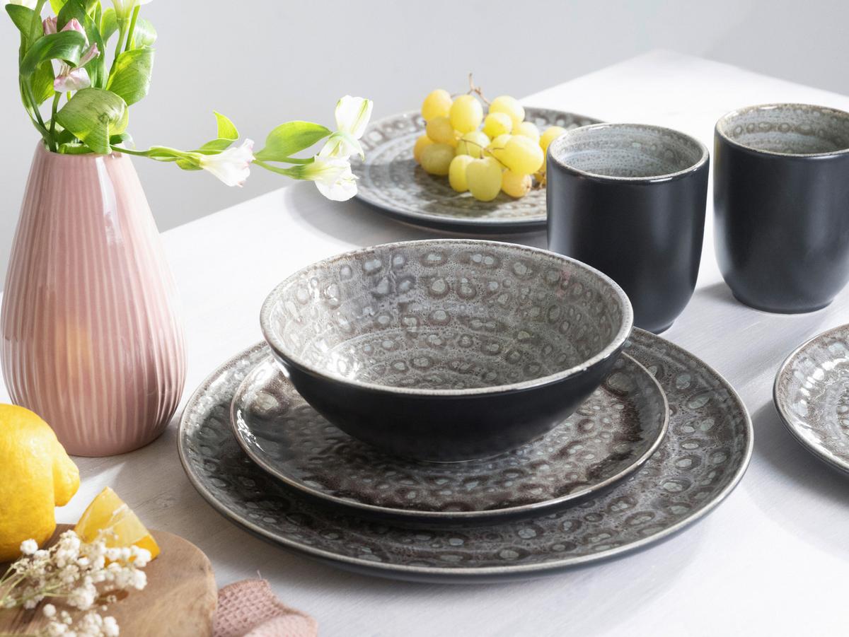 Kombinirani Servis Villa Romana Stein, 16-Delni - siva, Konvencionalno, keramika - Creatable