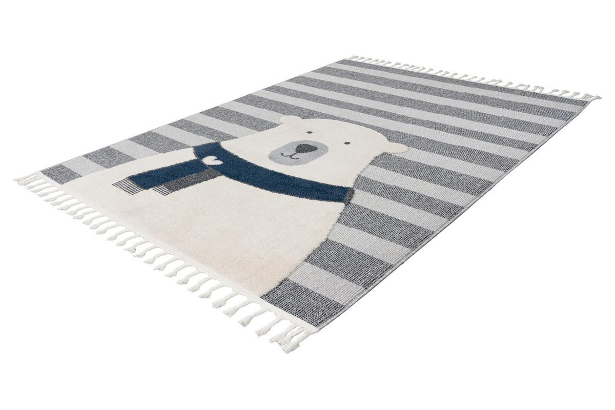 Covor pentru copii My Fano Bear, cca. 120x170cm - multicolor/gri, Basics, textil (120/170cm) - Obsession