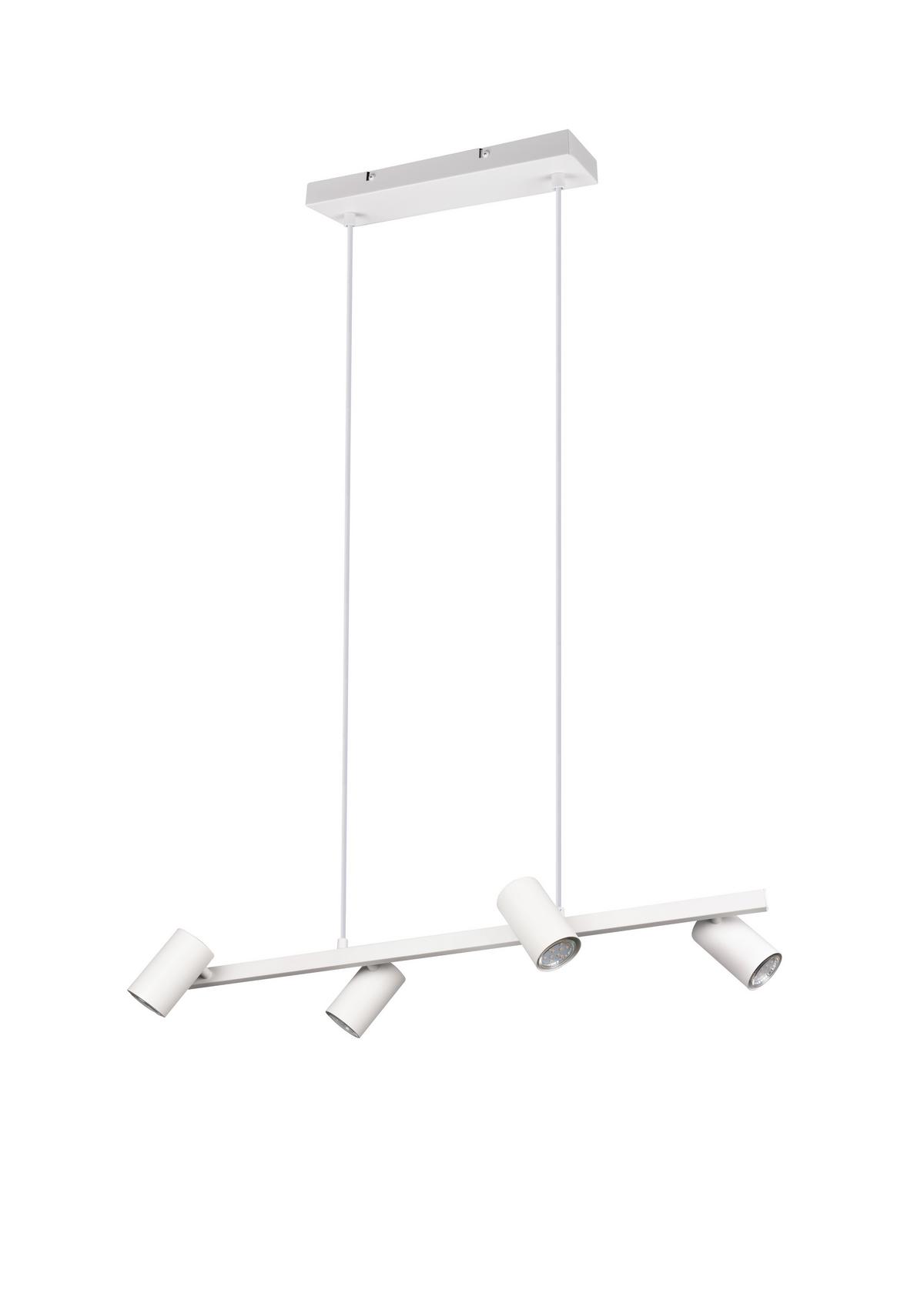 Pendelleuchte Marley Weiß max. 35 Watt - Weiß, MODERN, Metall (80/150/18cm) - Trio Leuchten