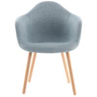 ARMLEHNSTUHL-SET WINSTON 325 - Blau, Design, Holz/Kunststoff (62/80.5/64cm) - Kayoom