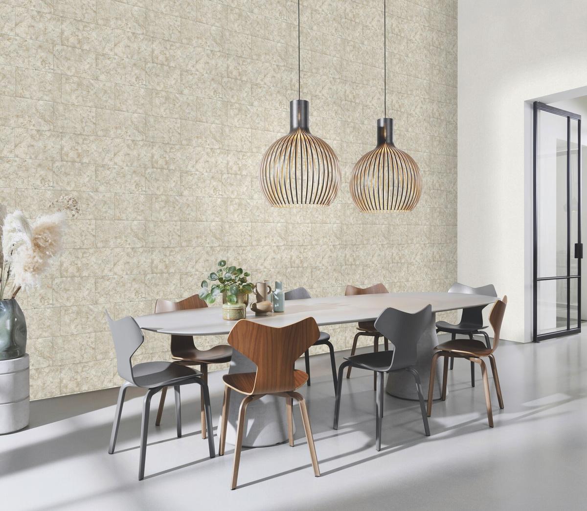 Tapete Luxora Grau - Grau, Natur, Textil (600/53cm) - Tesa