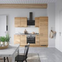 Küchenleerblock Structura High o. Geräte Eiche - Schieferfarben/Eichefarben, MODERN, Holzwerkstoff/Metall (240cm) - Nobilia