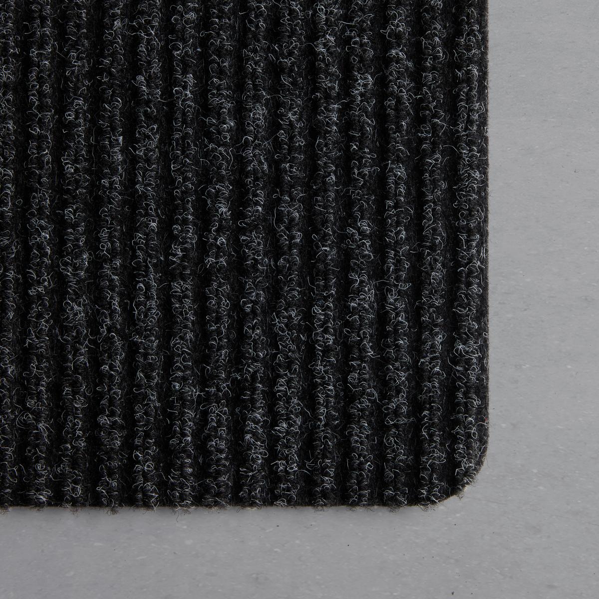 Fussmatte Mona in Anthrazit ca. 25x60cm - Anthrazit, Konventionell, Kunststoff (25/60cm) - Modern Living