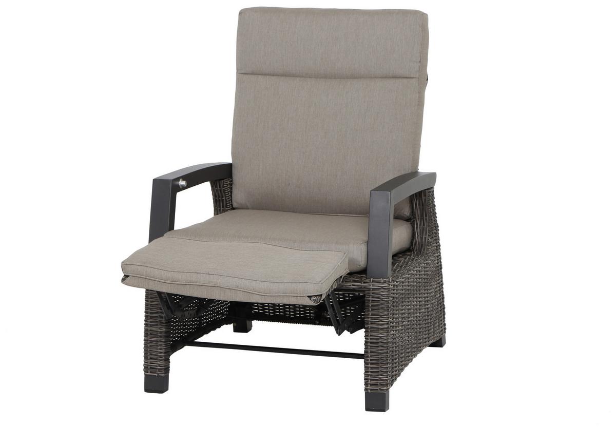 Loungegarnitur Corido Grau - Basics, Keramik/Kunststoff (72/103/160cm) - Siena Garden