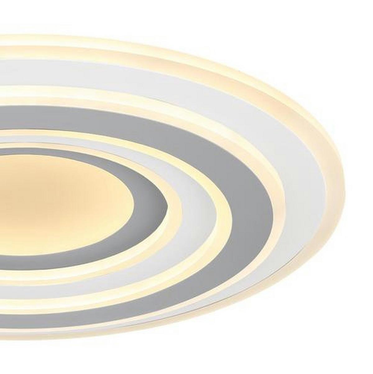 LED-Deckenleuchte Sabatino Anthrazit/Weiß max. 46 Watt - Anthrazit/Weiß, Design, Kunststoff/Metall (50/7cm) - Globo