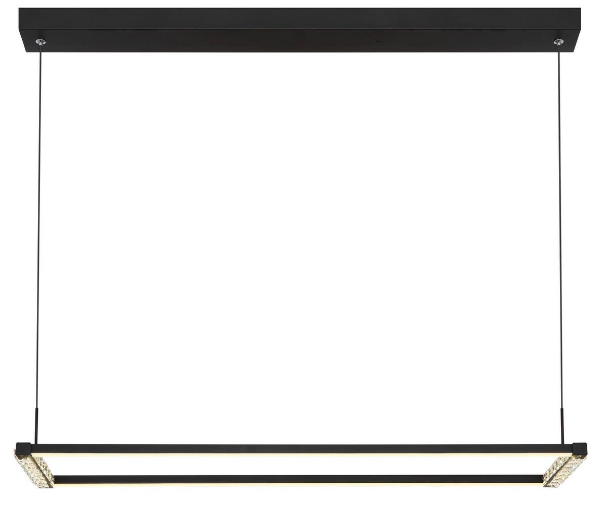 LED-HÄNGELEUCHTE 67164H - Klar/Weiss, Design, Kunststoff/Metall (102,5/20,6/150cm) - Globo