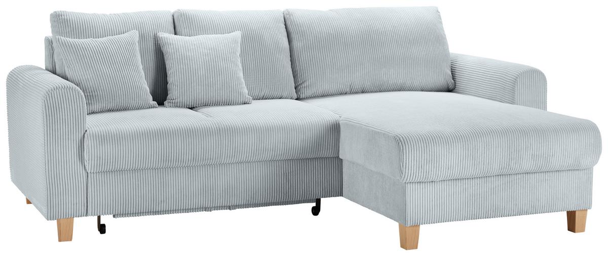 Colţar LILLE - gri, Modern, textil (232/110/156cm) - Best Price