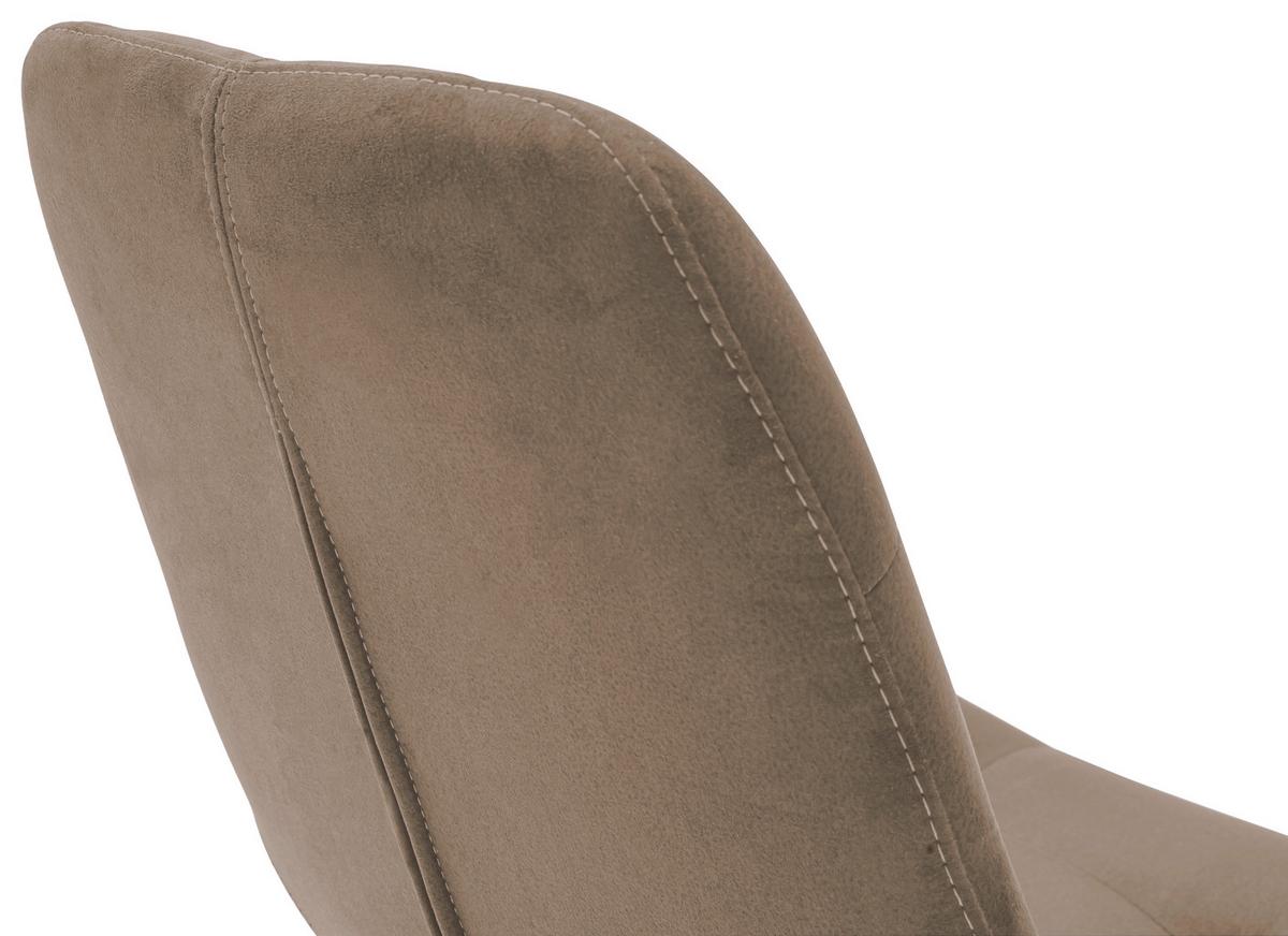 KRZESŁO BELFAST - cappuccino, Konventionell, tkanina/drewno (56/84/63cm) - Carryhome