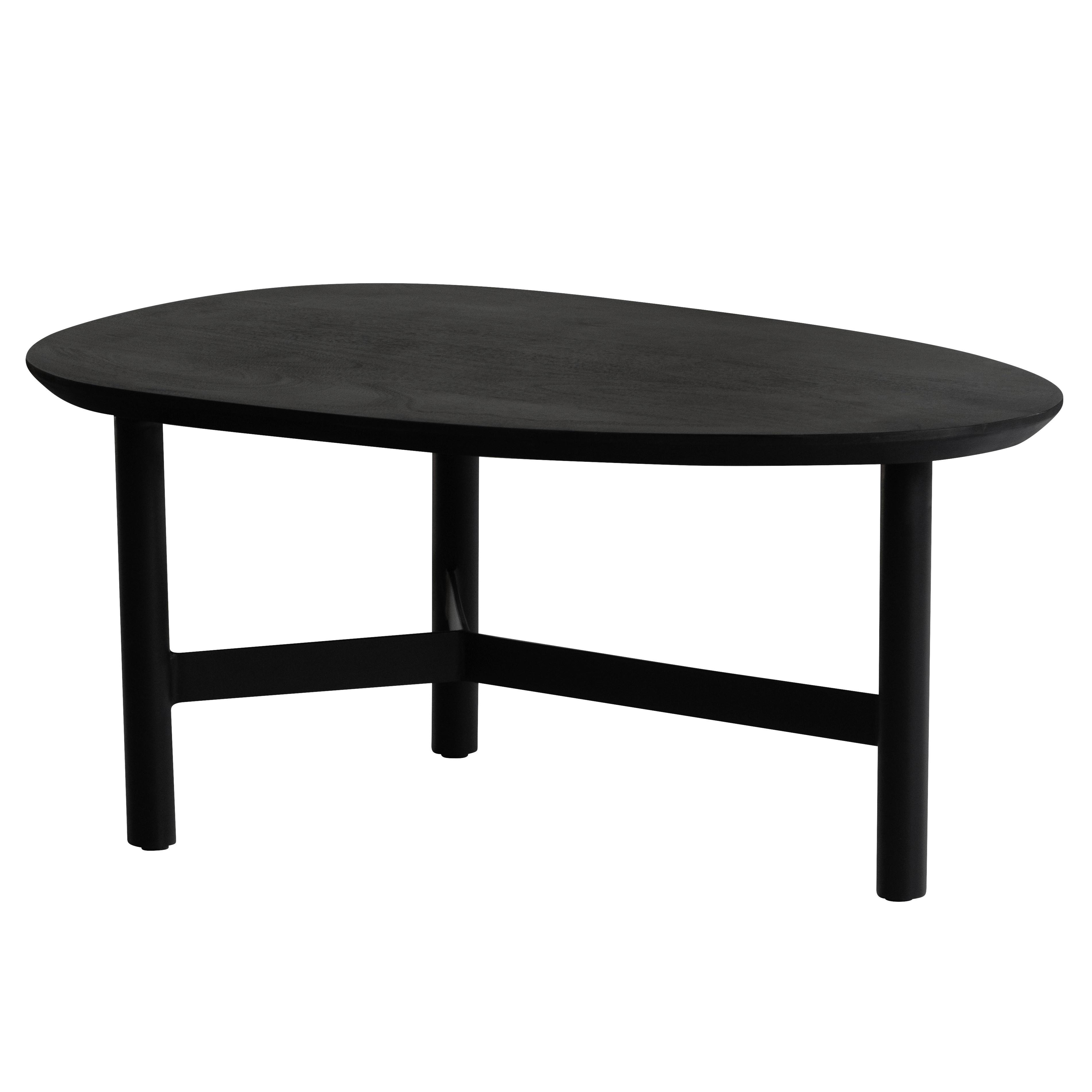 COUCHTISCH WL6.801 - Schwarz, Design (86/37/50cm) - MID.YOU